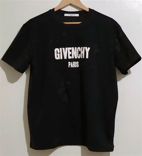 givenchy tee vintage realease date|givenchy distressed logo.